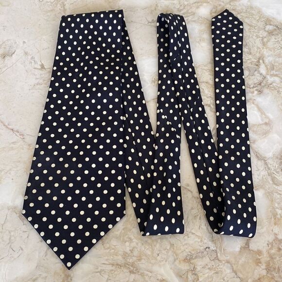 Avanzata for Harry Rosen 100% Silk Polka Dot Tie - Picture 1 of 6